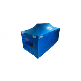 Pack Tente Bleu 3x6m + Mur avec Fenêtre