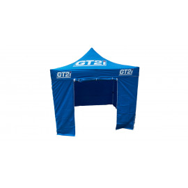 Pack Tente Bleue 3x3m GT2i + Mur sans Fenêtres + Porte