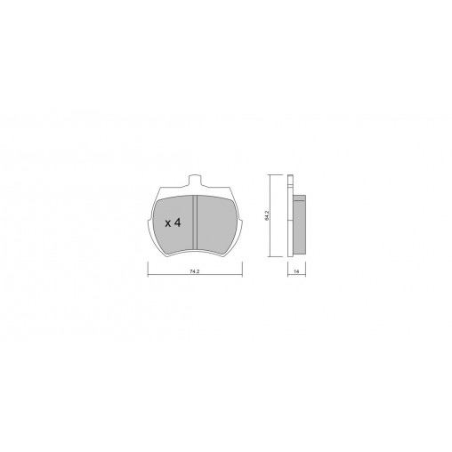 Plaquettes de frein GT2i Race Avant pour ROVER Mini 1.3 Gr N - Etriers de frein Lockheed Plaquettes de frein GT2i Race Avant pour ROVER Mini 1.3 Gr N - Etriers de frein Lockheed