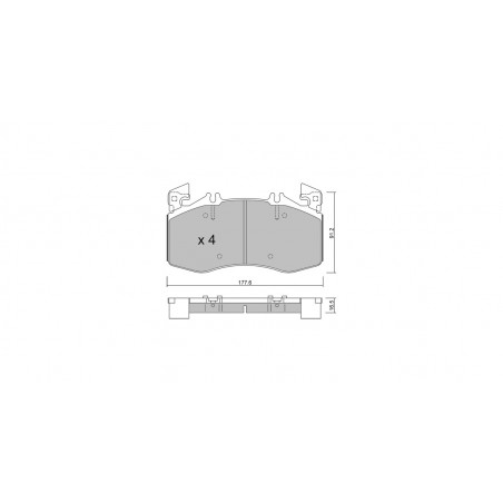 Plaquettes de frein GT2i Race Avant pour MERCEDES BENZ Classe A (W177) 45 AMG 2019- - Etriers de frein Brembo
