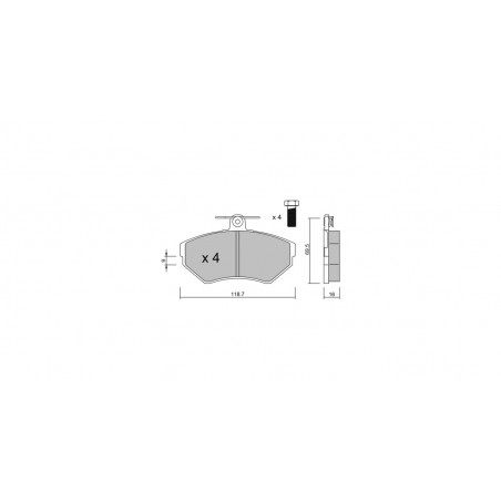 Plaquettes de frein GT2i Race Avant pour VOLKSWAGEN Lupo 1.4i 16V, 1.6i 16V Cup - Etriers de frein Girling
