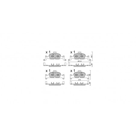 Plaquettes de frein GT2i Race Avant pour AUDI A4 - A4 Quattro (8W) 2.0i TFSI, 2.0 TDI, 3.0 TDI 2015- - Etriers de frein Ate