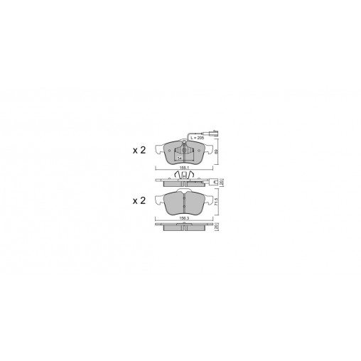 Plaquettes de frein GT2i Race Avant pour ALFA ROMEO Giulietta 1.4i 16V Turbo 140 HP 170 hp, 2.0 JTDm 2010-20 - Etriers de frein