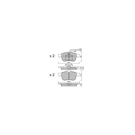 Plaquettes de frein GT2i Race Avant pour ALFA ROMEO Giulietta 1.4i 16V Turbo 140 HP 170 hp, 2.0 JTDm 2010-20 - Etriers de frei