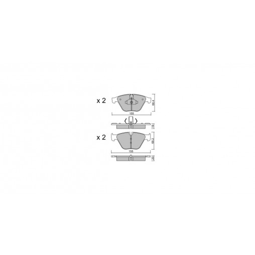 Plaquettes de frein GT2i Race Avant pour BMW Serie 5 (F10-F11) 525d, 528i, 530i, 530d, 535i 2010-16 - Etriers de frein Ate