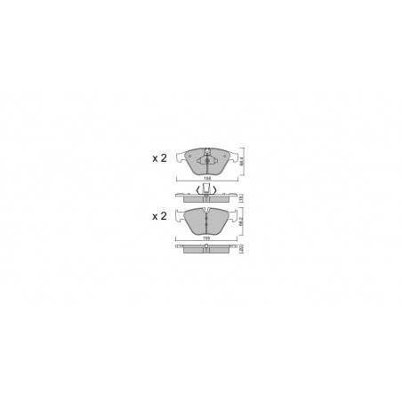 Plaquettes de frein GT2i Race Avant pour BMW Serie 5 (F10-F11) 525d, 528i, 530i, 530d, 535i 2010-16 - Etriers de frein Ate