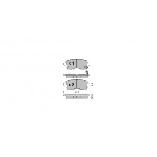 Plaquettes de frein GT2i Race Avant pour FORD Fiesta 1.6i 16V R1 - Etriers de frein Girling