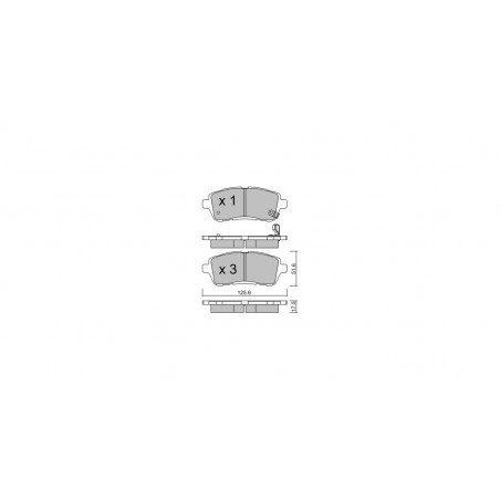 Plaquettes de frein GT2i Race Avant pour FORD Fiesta 1.6i 16V R1 - Etriers de frein Girling