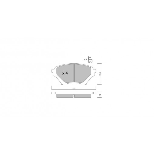 Plaquettes de frein GT2i Race Avant pour MAZDA MX-5 II (NB) 1.6i 16V, 1.8i 16V 1998-05 - Etriers de frein Sumitomo