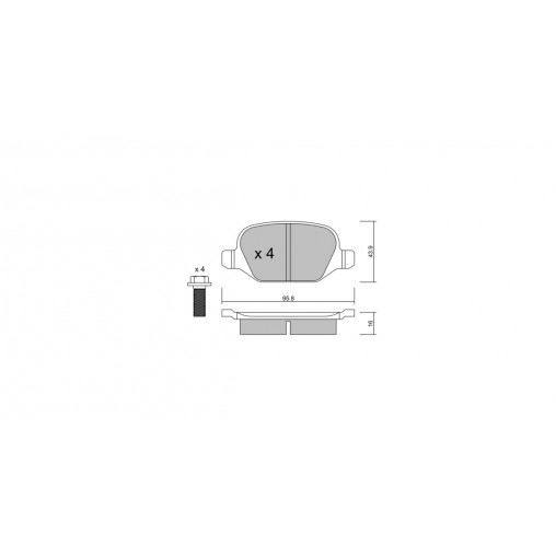 Plaquettes de frein GT2i Race Arrière pour ALFA ROMEO 147 2.0i TS 16V 2000-10 - Etriers de frein Trw