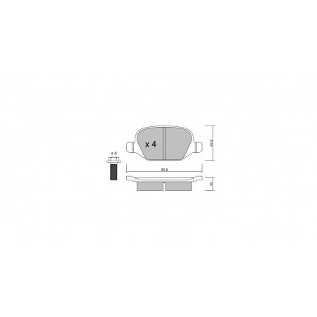 Plaquettes de frein GT2i Race Arrière pour ALFA ROMEO 147 2.0i TS 16V 2000-10 - Etriers de frein Trw