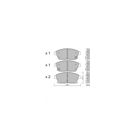 Plaquettes de frein GT2i Race Avant pour OPEL Astra J 1.6i 16V Turbo, 1.8i 16V 2010-15 - Etriers de frein Bosch
