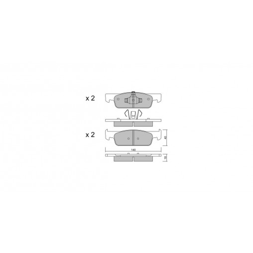Plaquettes de frein GT2i Race Avant pour SMART Fortwo 1.0 Cup - Etriers de frein Ate Plaquettes de frein GT2i Race Avant pour SMART Fortwo 1.0 Cup - Etriers de frein Ate