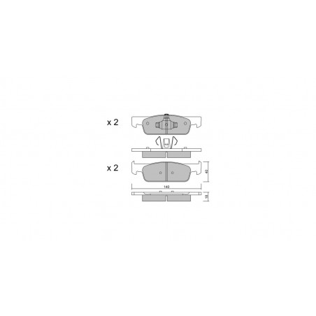 Plaquettes de frein GT2i Race Avant pour SMART Fortwo 1.0 Cup - Etriers de frein Ate