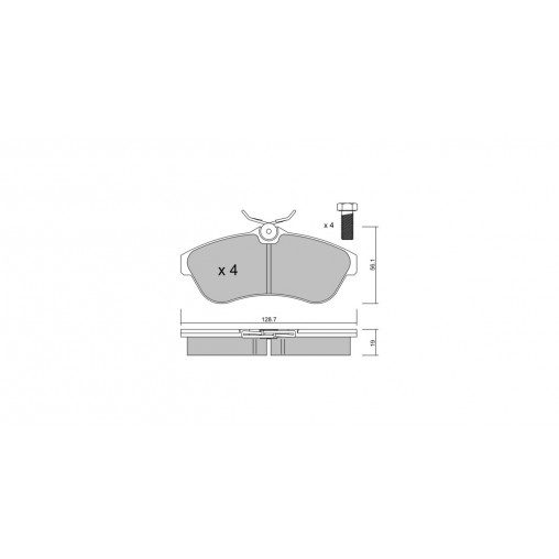 Plaquettes de frein GT2i Race Avant pour CITROEN C2 1.6i 16V 106 hp 2003-17 - Etriers de frein Girling