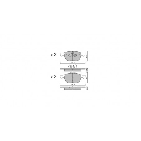 Plaquettes de frein GT2i Race Avant pour FORD Focus 1.0 EcoBoost, 1.5 EcoBoost, 1.6Ti, 1.6 EcoBoost, 2.0 2012-18 - Etriers de