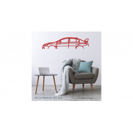 Décoration murale Art Design - silhouette Subaru IMPREZA STI 2018 Décoration murale Art Design - silhouette Subaru IMPREZA STI 2018