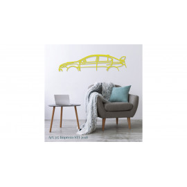 Décoration murale Art Design - silhouette Subaru IMPREZA STI 2018 Décoration murale Art Design - silhouette Subaru IMPREZA STI 2018