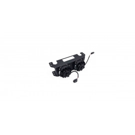 Support de radiateur d'huile OBP 19 rangées / ventilateur SPAL double