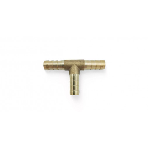 Raccord en T OBP pour durite essence 8mm laiton