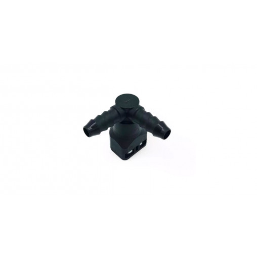 Raccord en T 8mm 90° OBP SAE J0244 diamètre 7,89mm noir