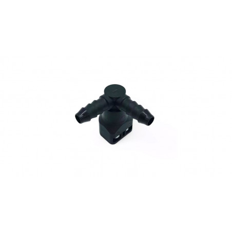 Raccord en T 8mm 90° OBP SAE J0244 diamètre 7,89mm noir