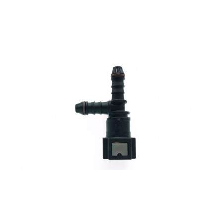 Raccord T 8mm OBP SAE J0244 diamètre 7,89 noir (2x8mm)