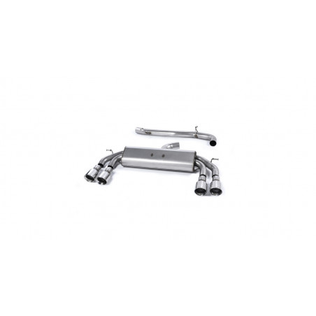 Milltek SSXVW408 Catback sans silencieux inter sans Valve silencieux Arrière embout Quad GT100