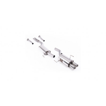Catback avec silencieux intermédiaire - Sorties Twin 76.2mm Jet Milltek SSXAU184