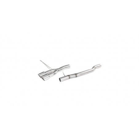 Terminal sans silencieux 2x90 Racing Inoxcar Mini Cooper (F57) JCW 2,0 Cabriolet 2020-2024