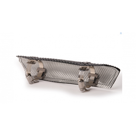 Ecran thermique avec colliers Fibre de Carbone Cool-It / 9.5 cm X 14.6cm (3.75" X 5.75")