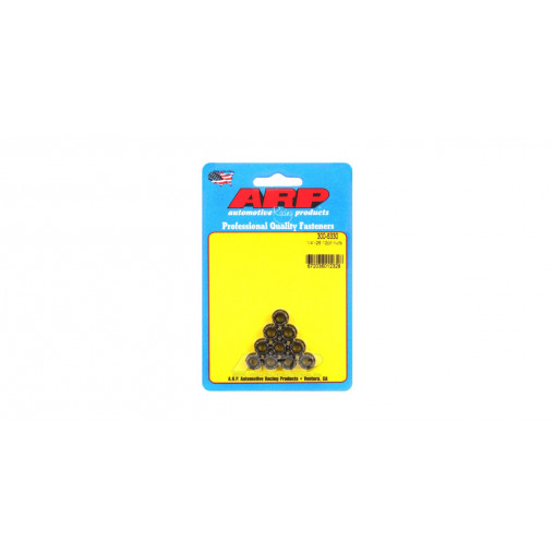 Pack écrous ARP (10) 1/4-28 - Black Oxyde 12 pts