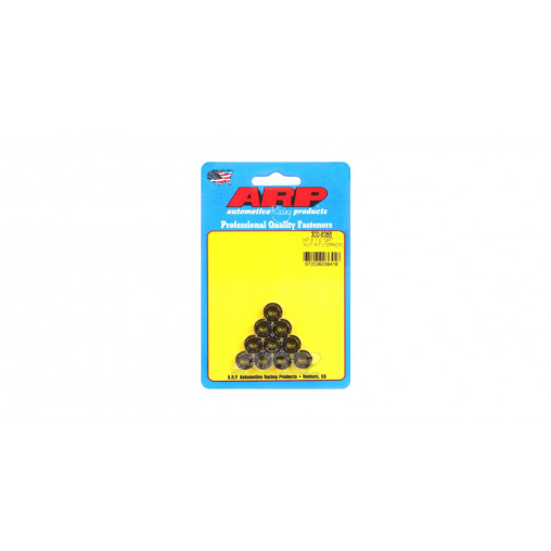 Pack écrous ARP (10) M7 x 1.00 - Black Oxyde 12 pts