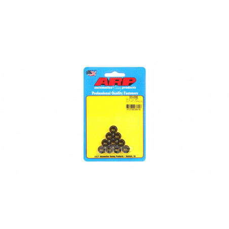 Pack écrous ARP (10) M7 x 1.00 - Black Oxyde 12 pts