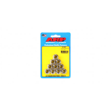 Pack écrous ARP (10) M10 x 1.00 - Inox 12 pts