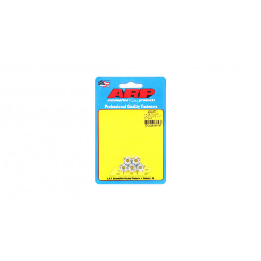Pack écrous ARP (5) 1/4-28 - Cad Palted Nyloc Hex