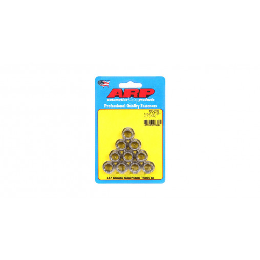 Pack écrous ARP (10) 9/16-18 - Inox 12 pts