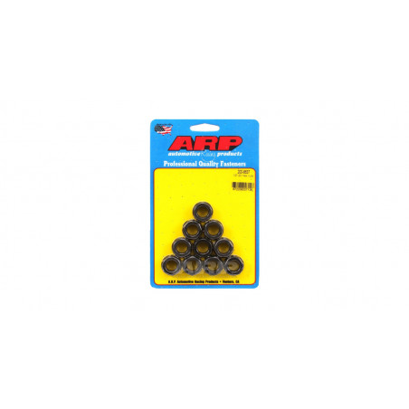 Pack écrous ARP (10) 1/2-20 - Black Oxyde Hex