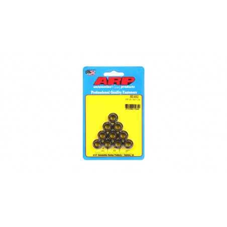 Pack écrous ARP (10) 3/8-24 - Black Oxyde 12 pts