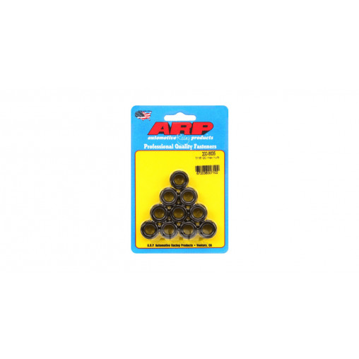 Pack écrous ARP (10) 7/16-20 - Black Oxyde Hex