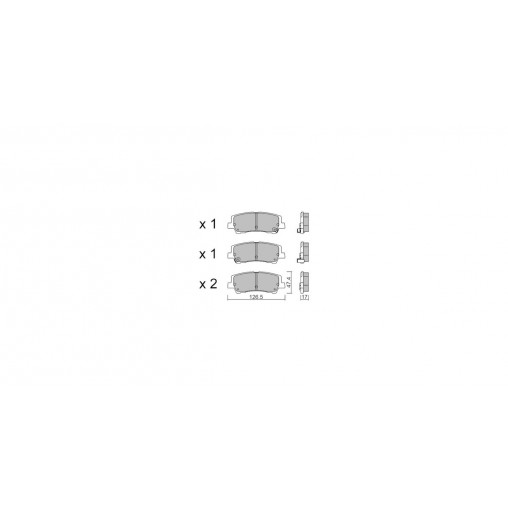 Plaquettes de frein GT2i Race Arrière pour FORD Mustang V 2.3i 16V Turbo 2014- - Etriers de frein Sumitomo