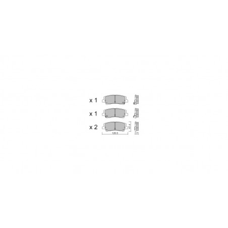 Plaquettes de frein GT2i Race Arrière pour FORD Mustang V 2.3i 16V Turbo 2014- - Etriers de frein Sumitomo
