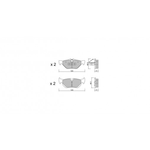 Plaquettes de frein GT2i Race Arrière pour BMW Serie 3 (E90-E91-E92) 325i Cup - Etriers de frein Ate