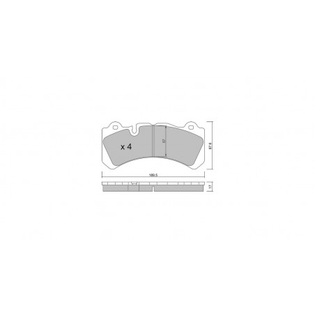 Plaquettes de frein GT2i Race Avant pour VOLVO V60 2.0 D4 Polestar, 2.4 Hybrid D6 Polestar 2015-18 - Etriers de frein Brembo