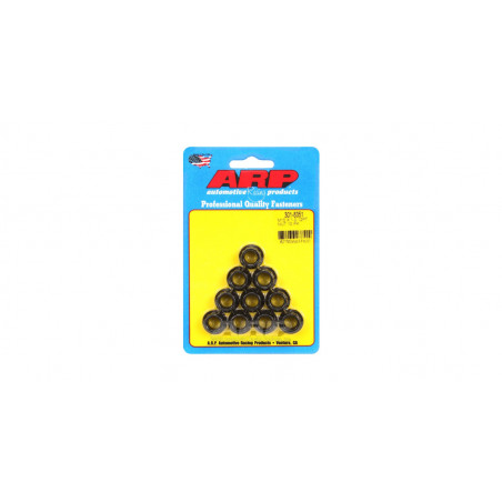 Pack écrous ARP (10) M10 x 1.00 - Black Oxyde 12 pts
