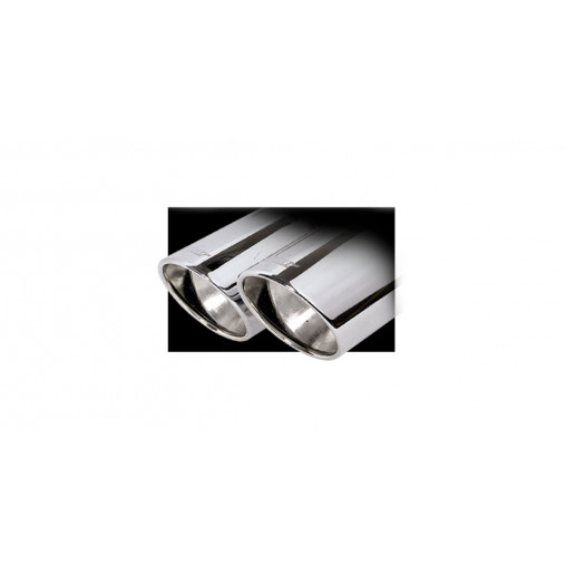 Terminal sans silencieux 2x80 X-Race Inoxcar BMW E82 135i Coupé 3,0 BiTurbo 2007-2010
