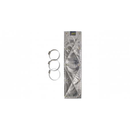 ECRAN THERMIQUE ECHAPPEMENT AVEC COLLIERS COOL-IT - 2 PIEDS X 6"