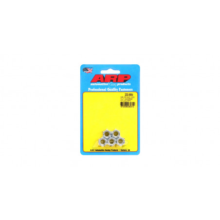 Pack écrous ARP (5) 3/8-16 - Cad Palted Nyloc Hex
