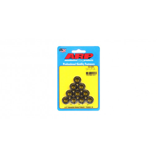 Pack écrous ARP (10) M10 x 1.25 - Black Oxyde 12 pts