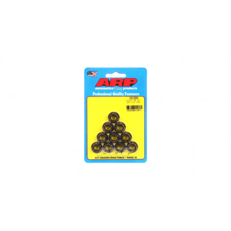 Pack écrous ARP (10) M10 x 1.25 - Black Oxyde 12 pts